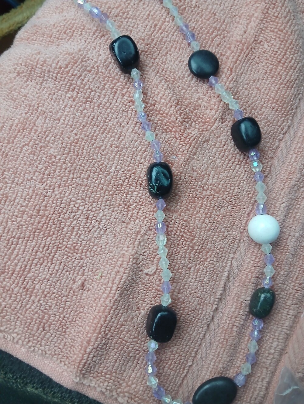 Purple Beaded Multi-Strand Necklace - Picture 1 of 1